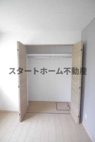 収納　たっぷりとした収納スペースです
