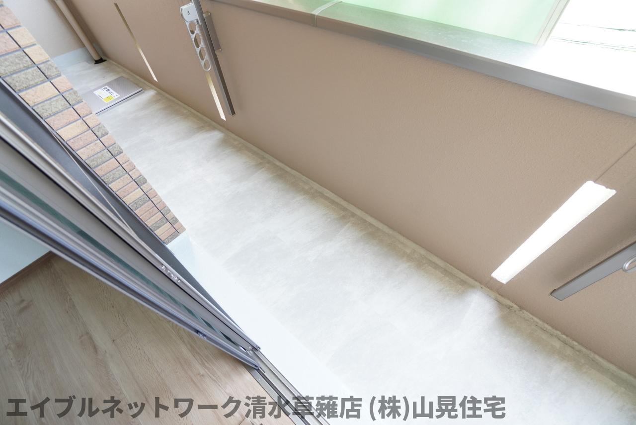 バルコニー　落ち着いた時間を過ごせるバルコニーです