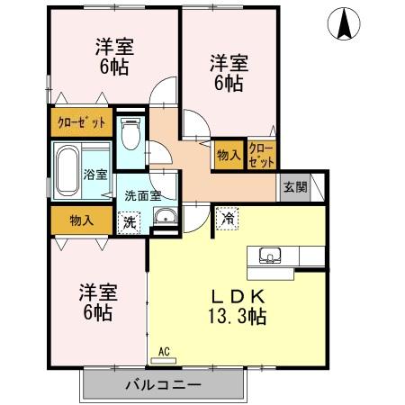 ルピナJの間取り写真