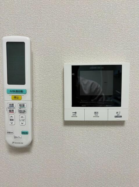 セキュリティ　モニター付きインターホンです