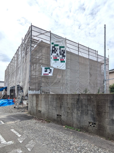 建物外観　建築中