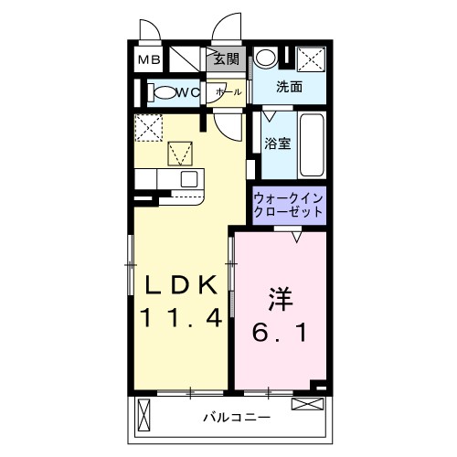 京阪本線 樟葉駅 バス乗車時間：15分 最寄りバス停で下車 徒歩5分 3階建 築1年の間取り写真