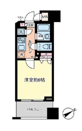 パレステュディオ市谷仲之町の間取り写真