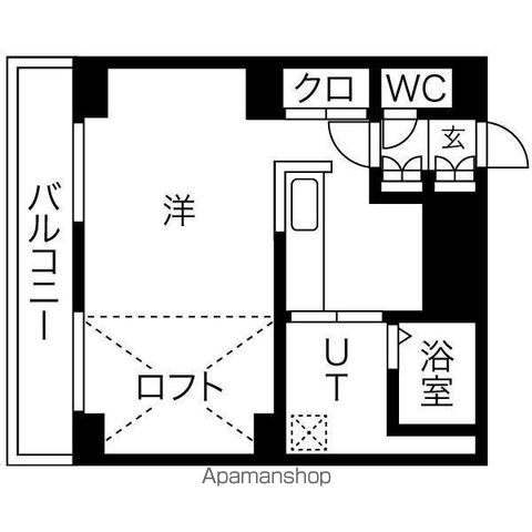 地下鉄東西線 西２８丁目駅 徒歩7分 13階建 築25年の間取り写真