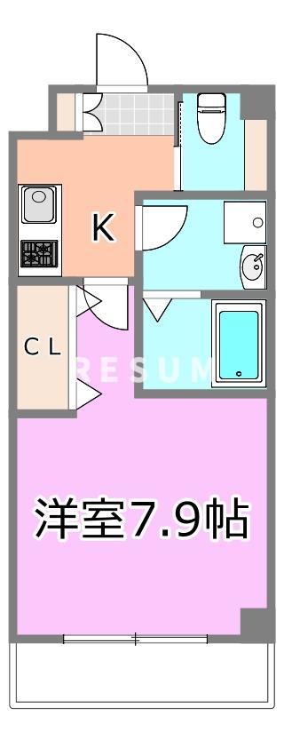 ＪＲ総武線 千葉駅 バス乗車時間：13分 最寄りバス停で下車 徒歩1分 3階建 築2年の間取り写真