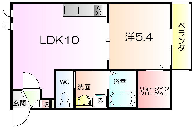 ジュネスの間取り写真