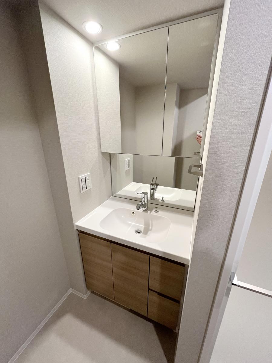 洗面設備　※別部屋の参考写真です。