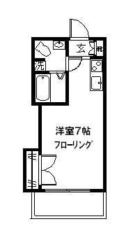 東急田園都市線 溝の口駅 徒歩5分 3階建 築28年の間取り写真