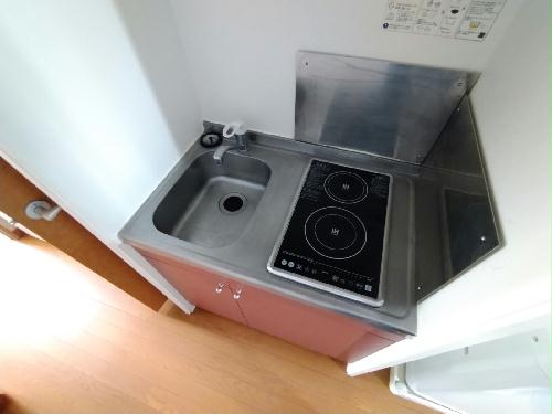 キッチン　シングルレバー設置