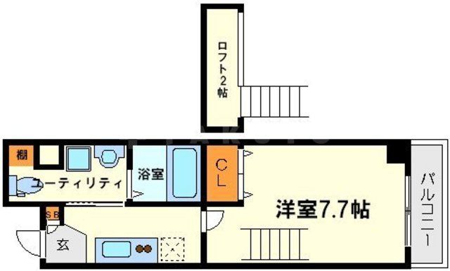 セレブコート豊新の間取り写真