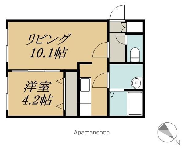 地下鉄東西線 琴似駅 徒歩5分 4階建 築12年の間取り写真