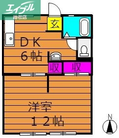 アメニティハイツIの間取り写真