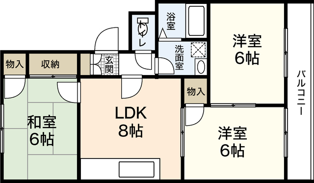 アイリス川手の間取り