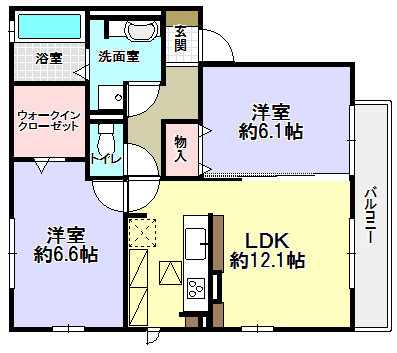 LE GRAND AMENITY HILL　NORTHの間取り