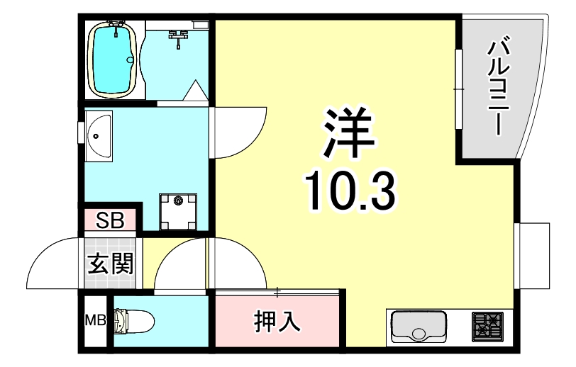 ワコーレ塩屋の間取り