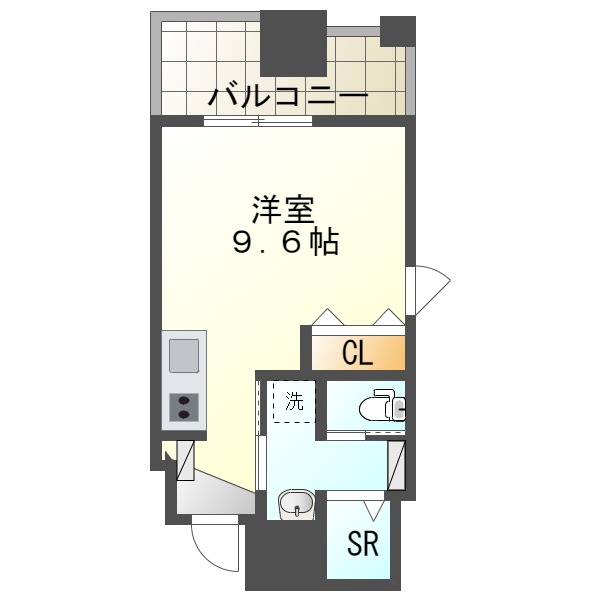 長崎市元船町のマンションの間取り