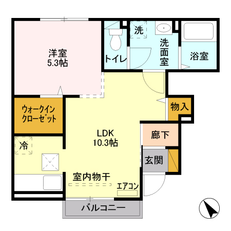 フラワーガーデン　Ｔ．ハイツの間取り