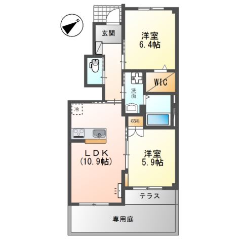 （仮）南区中吉田３丁目新築アパートの間取り