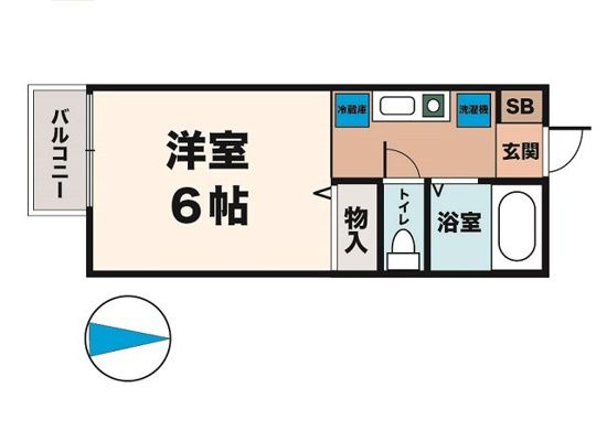 兵庫県神戸市垂水区本多聞１（アパート）の賃貸物件の間取り