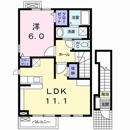 サンフラワー　Ｂの間取り