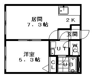 エステラ二十四軒A館の間取り