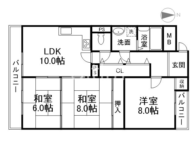 プラザ晴明館の間取り