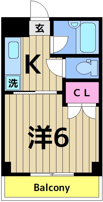 大清ワンステップハイツ東保木間の間取り