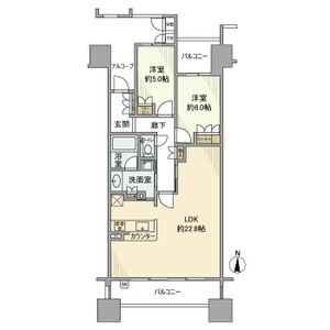 プラウド金山の間取り