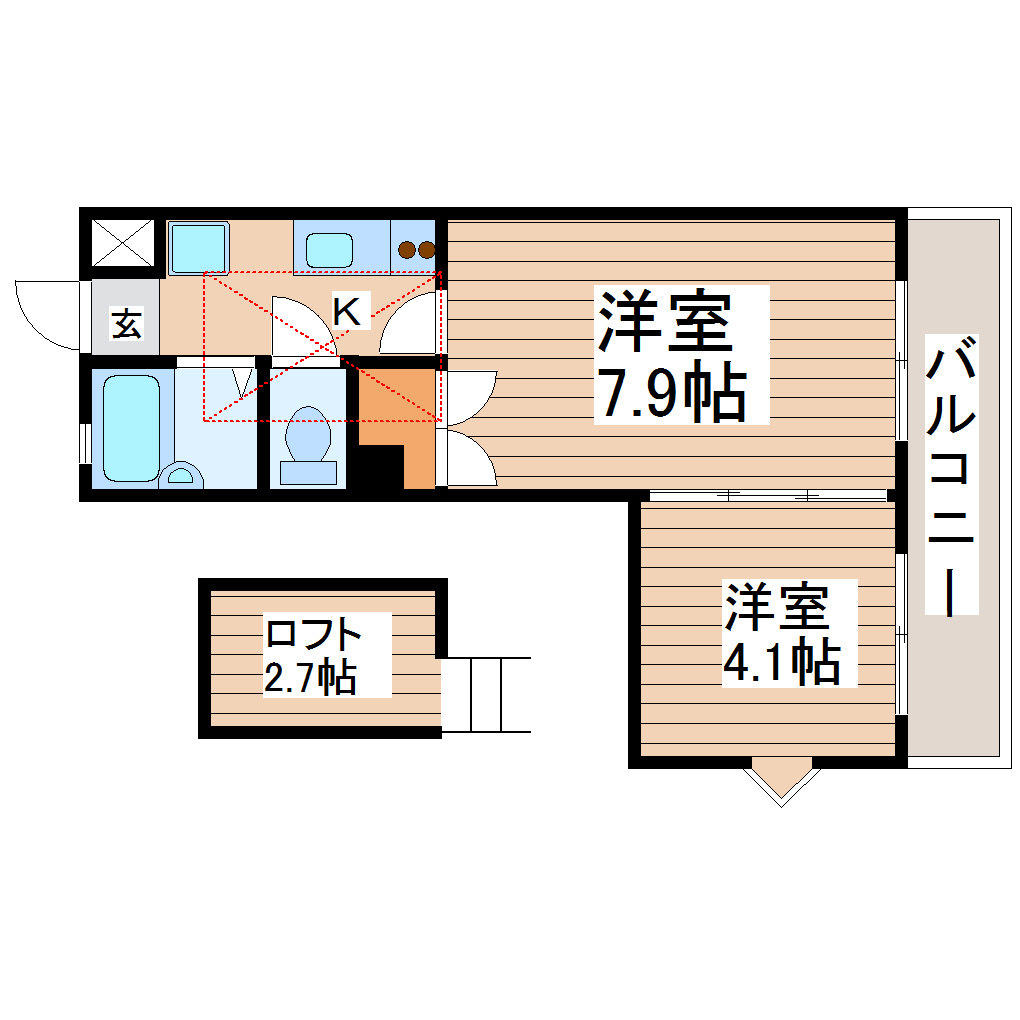 仙台白萩マンションの間取り