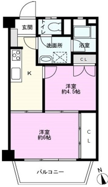 和光マンションの間取り