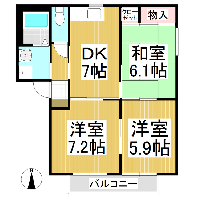 スカイコートの間取り