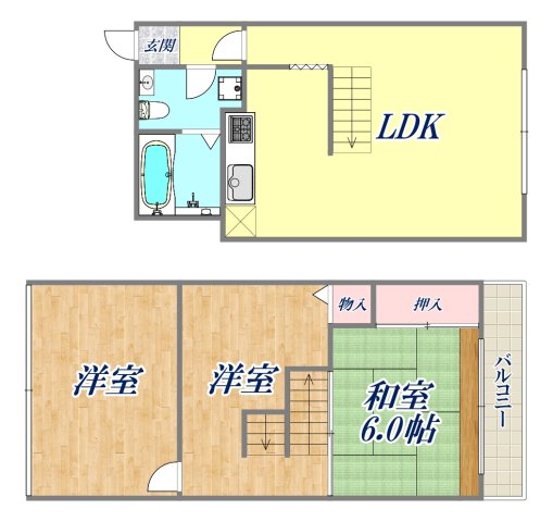 ツインコート甲子園の間取り