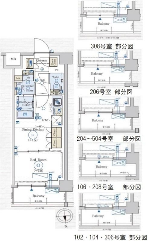 【ジェノヴィア赤羽の間取り】