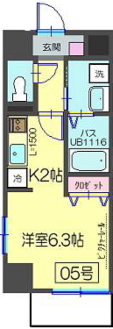 レイラインステージ横濱の間取り