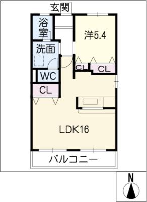 サニーハイツ阿知波Ａ棟の間取り