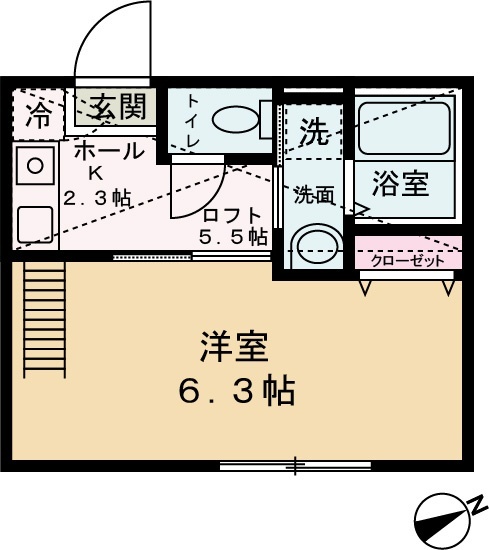 ロイヤルハイツ白幡上町の間取り