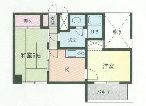 さいたま市浦和区北浦和のマンションの間取り