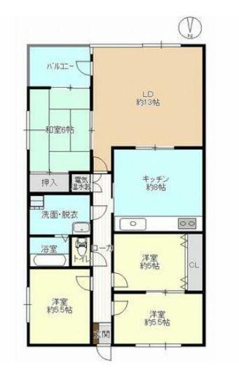 府中市宮西町のマンションの間取り