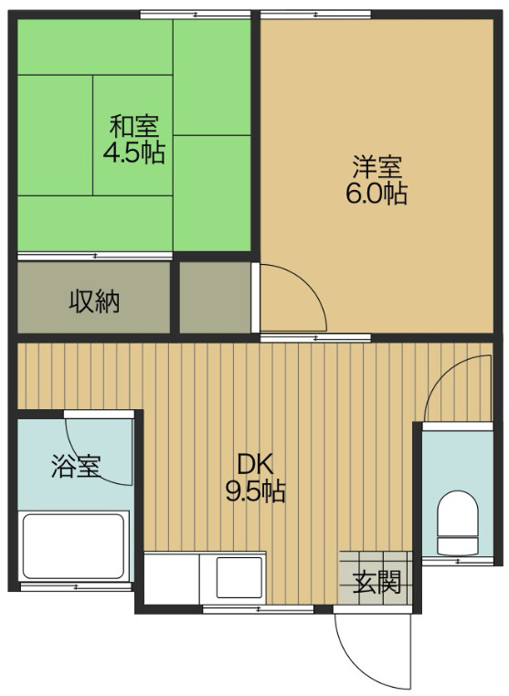 第1三洋コーポの間取り