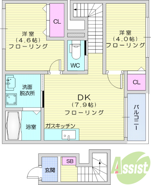 アドニスパークの間取り