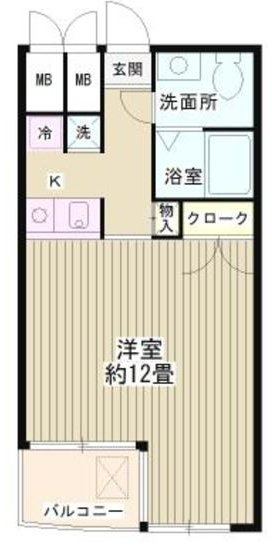 江戸川区平井のマンションの間取り