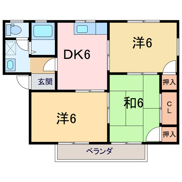 ファミール田の上の間取り