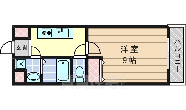 エリーフラッツ桂南の間取り