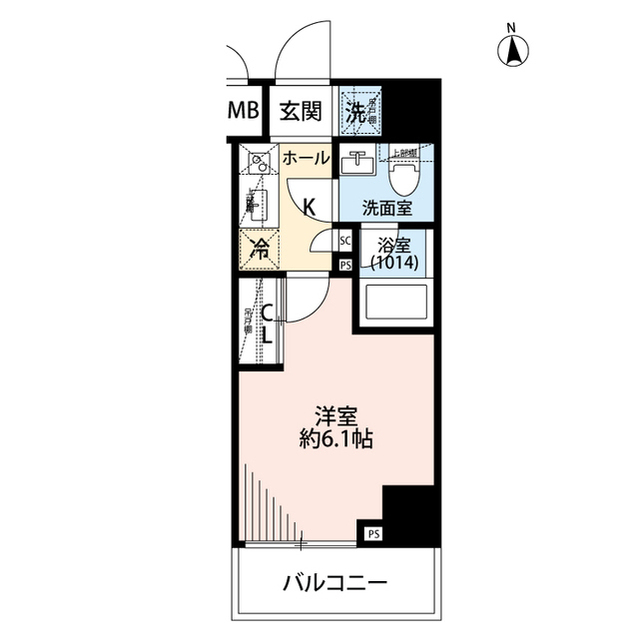 プレール・ドゥーク品川旗の台の間取り