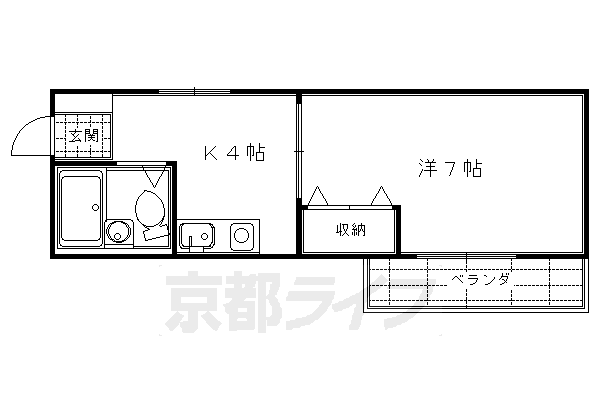 【京都市下京区坊門町のマンションの間取り】