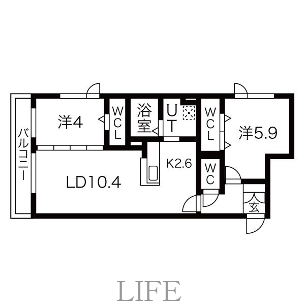 仮称)アルファスクエア菊水2条の間取り