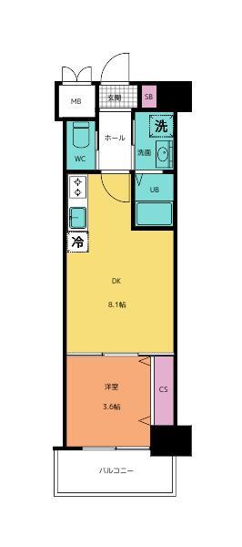 エルザグランツ中津口の間取り