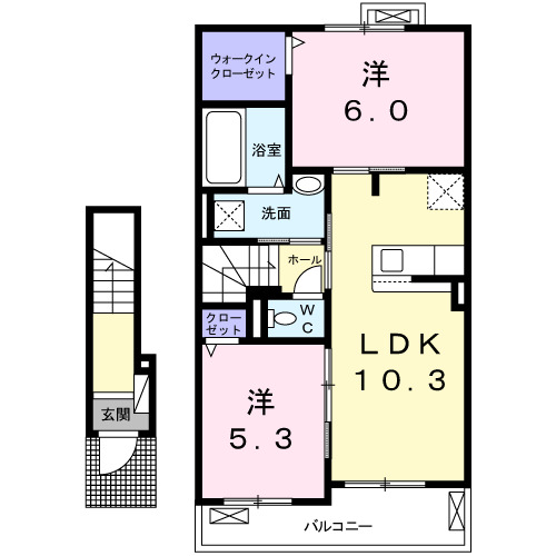 リブフラット　Ｃの間取り