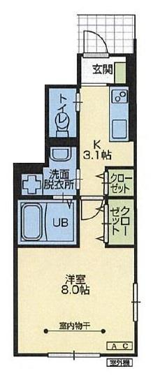 ブランシュノワール藤沢　Ｂ棟の間取り