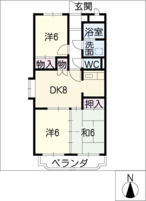 ア・ドリームふじの間取り